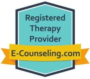 Registered Therapy Provider Badge eCounseling 300x265 1