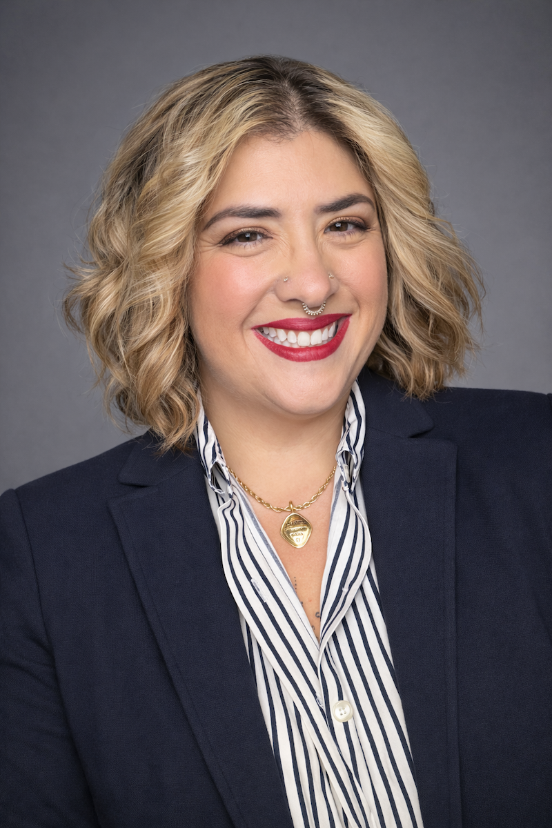 Professional portrait with vibrant style